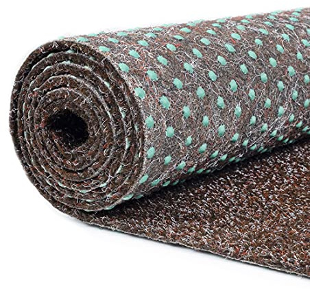 Carpeto Rugs Gazon Synthétique Exterieur - Faux Gazon Artificiel pour Balcon, Terasse et Jardin - Tapis Gazon au mètre - Fausse Herbe Balcon - Tapis Herbe Artificielle - Marron - 300 x 250 cm