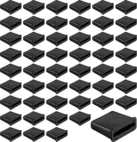 50 Stück Tropfband Enden, Drip Tape Irrigation Ende Faltbares Tropfband Ende für 1,6cm Tropffreies Wasser Tropfband Set für Tropfbewässerungssystem Gemüsegarten (Schwarz)