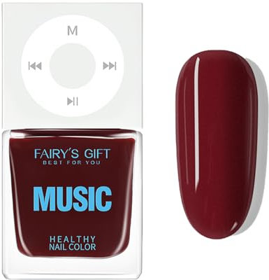 Red Nail Polish - Dark Red Nail Polish - Air Quick Dry Nail polish - Smooth Long Lasting Burgundy Nail Varnish - Cherry red Nail Varnish No Need Uv Lamp For Women DIY At Home
