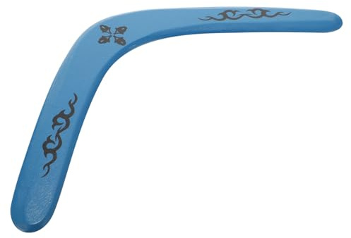MAGICLULU Juguete Creativo De Bumerán De Madera para Niños, Tamaño Mediano, Madera Ecológica, Juego para Exteriores, Fácil De Lanzar y Atrapar, Adecuado para Actividades Al Aire Libre y Familia