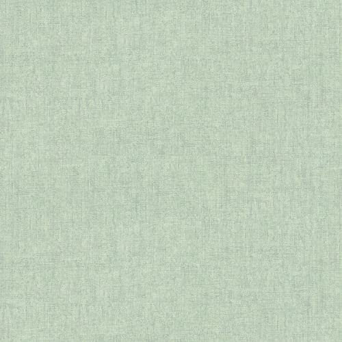 A.S. Création Vliestapete Greenery Tapete Uni Vintage Optik 10,05 m x 0,53 m grün metallic Made in Germany 322619 32261-9