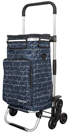 Rubberneck Carrello Pieghevole per la Spesa con Vano di Raffreddamento e Maniglia regolabile in Altezza, Blu