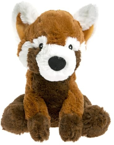 Pelucho - Bouillotte Peluche Panda Roux - Bien-Être, Chaleur et Douceur - Micro-Ondable - Grains de Blé et Fleurs de Lavande - Fabriquée en France