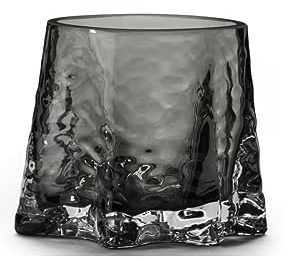 Cooee Design Gry Tealight Bougie Chauffe-Plat en Verre fumé cendré