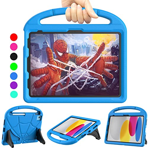TrendGate – Étui pour enfants pour iPad A16 11e génération 2025/iPad 10e génération 2022, iPad Air 6/5/4e génération, étui antichoc TrendGate de 10,9/11 avec poignée et porte-crayon pour iPad 11/10