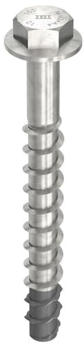 Multi-Monti® Heco Betonschrauben und Mauerwerk Sechskantkopf A4 mit Unterlegscheibe 12,0 x 105 mm Cond. 25