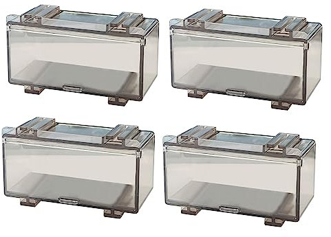 4 transparente Acryl-Vitrinenbox für Spielzeug-Modellauto, Autos, Räder, Modellautos, Autos, Modellautos, Display-Aufbewahrungsboxen