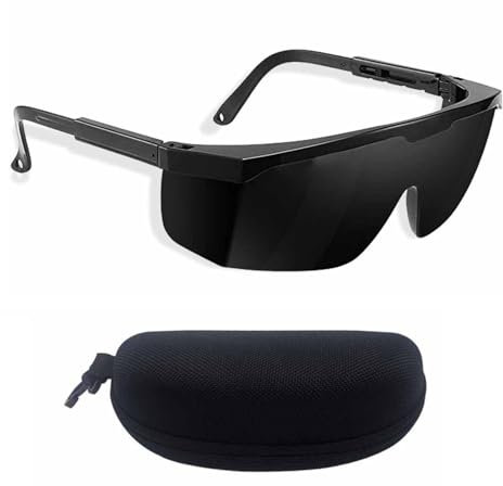 XoeLLe Occhiali di Protezione Laser, Occhiali di Sicurezza Laser, Professionale IPL 190-2000nm Occhiali Protezione Degli Occhi Laser per La Depilazione Trattamento e Cosmetologia Operatore