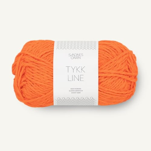 SANDNES GARN Tykk Line - Farbe: Orange Tiger (3009) - 50 g/ca. 60 m Wolle