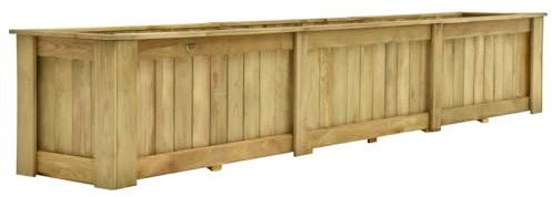 ARKEM Jardinière surélevée 291x50x50 cm Bois de pin imprégné,Jardiniere sur Pieds,Jardiniere Terrasse64