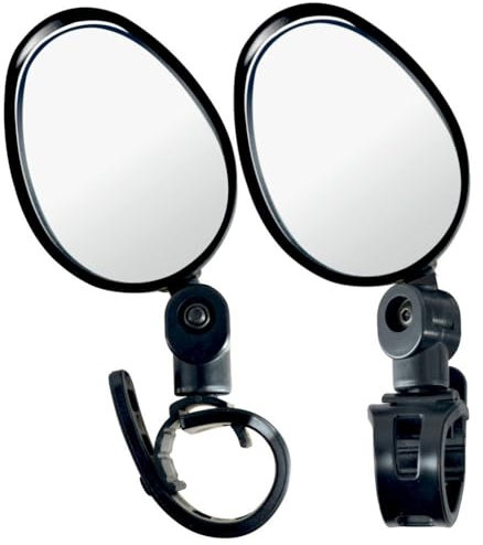 Fahrradspiegel 2 stücke Rückspiegel Fahrrad Spiegel 360 grad Verstellbar Sicherer Drehbarer Lenkerspiegel Universal Acrylspiegel Rückspiegel für Mountainbike E-Bike