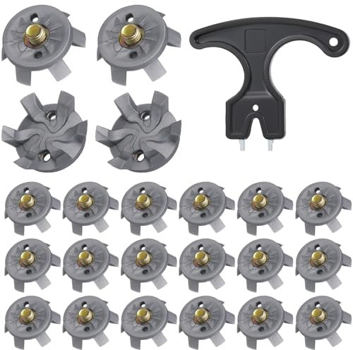 Cozypower 31 Pcs Golf Spikes Cleats Metal Screw with Tool
