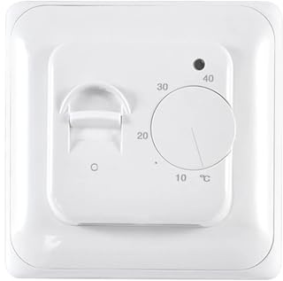 AQXYYWEI Termostato no programable Termostato de ambiente manual Montaje empotrado Control automático de encendido y apagado Sistemas de calefacción por suelo radiante eléctrico