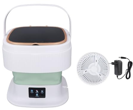Lavatrice Pieghevole Portatile, Mini Lavatrice Automatica a Secchio da 11 Litri con 3 Modalità Timer, Lavabiancheria da Viaggio per Viaggi Appartamenti (Spina europea