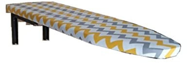WJFTODAY Tabla de Planchar Plegable, Tabla de Planchar montada en la Pared, Marco de metae Planchar montada en la Pared, Marco de Metal Resistente y Tela de algodón, para Dormitorio, Cuarto de Lavado