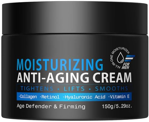 150G Men's Anti-Aging Face Cream – Skin Tightening Moisturizer to Reduce Wrinkles & Fine Lines, Youthful Hydration for Smoother, Firmer Skin. Best Anti-Wrinkle Cream for Men