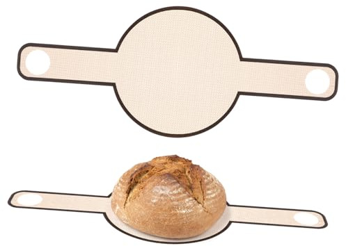 GLEAVI Tapis à Pâte Pratique Marron Long Manche, Coussin De Pétrissage De Farine Antidérapant En Silicone, Outil Multifonction Pour Boulangerie Cuisine Domestique