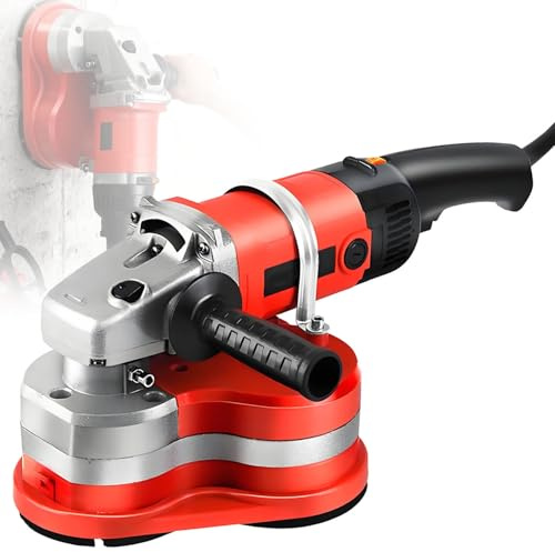 GLBMXDD Levigatrice per Pavimenti e pareti a Tre Teste da 2800W,smerigliatrice elettrica per Cemento,2800giri/min a 6 velocità per lucidare e Pulire Pietra,superfici in Cemento,Cemento,Marmo Standard