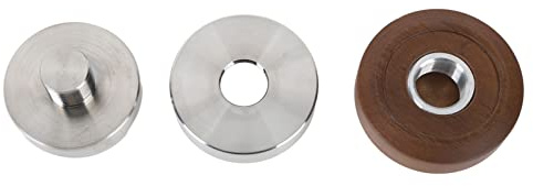 Distributore caffè e pressino da 58 mm, livellatore caffè con profondità regolabile, strumento distribuzione caffè in acciaio inossidabile con manico in legno di noce,