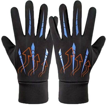 Genérico Gants de cyclisme imperméables - Gants tactiles chauds - Manique antidérapante pour moto - Pour hiver, cyclisme, ski, randonnée, camping et utilisation quotidienne dans les activités
