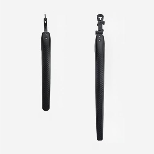 RichVibe Vorne und Hinten für Fahrrad Schutzblech 26-29 Zoll 700C Rennräder, für PP-Kunststoff-Set mit Spritzschutz für Sattelstütze 24-31,8 mm, Schwarz