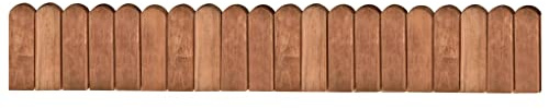 Nqyjm Bordure de parterre marron 120 cm en pin imprégné pour jardin, terrasse, extérieur, arrière-cour