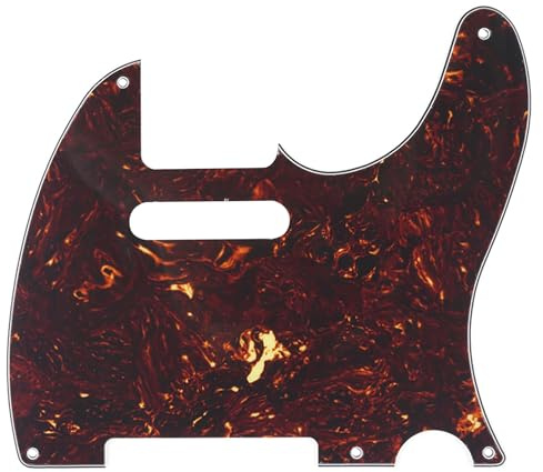 Musiclily Pro 5 Löcher Vintage TL Schlagbrett 4 lagig Tortoise Shell | für Fender American/Mexican Tele E-Gitarre