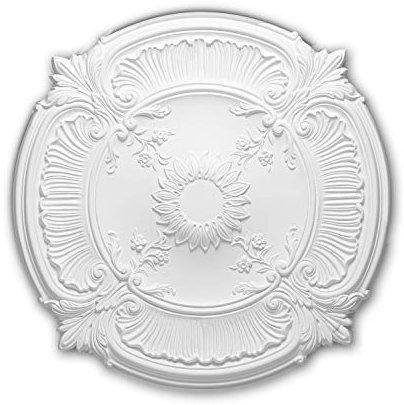 PRO[f]home® - Ceiling Rose 156026 Ceiling Decoration Medallion Rosette Decorative Element Neo-Renaissance Style White Ø 77 cm Profhome