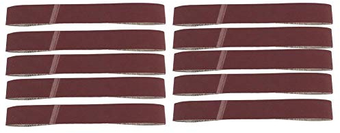 Yanmis Sanding Belt, 10PCS GXK51-B Alumina Abrasive Belt Sanding Band for Wood Furniture Grinding Polishing Suitable for Vrious of Belt Machine(320Grit)