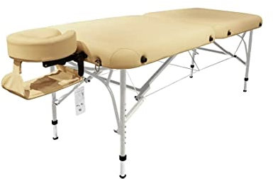 Sens Original - Klappbarer Massagetisch, Aluminium, 76 cm, Struktur aus Aluminium, Beige