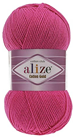 100g Strickgarn Alize Cotton Gold Uni Klassikgarn Häkelgarn Strick-Wolle Farbwahl