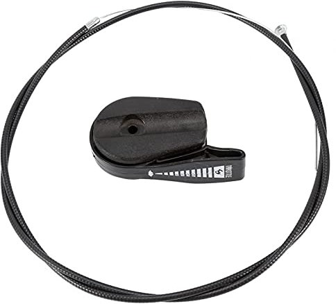 Interrupteur d'accélérateur, kit de remplacement de commande d'interrupteur de câble d'accélérateur universel 65 '' Interrupteur d'accélérateur en plastique et câble d'accélérateur(le noir)