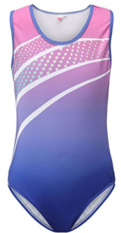 SEAUR - Kinder Turnanzug Mädchen Jungen Trikot Gymnastik Ärmellos Tanzen Ballet Kleidung 10-11 Jahre Klassisch Gymnastikanzug Atmungsaktiv Schweißableitend Trikotanzug - Farbverlauf Lila