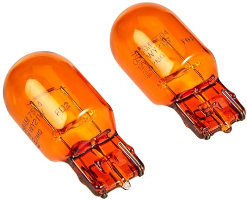 OSRAM ORIGINAL 12V, WY21W, 7504-02B, Glass Wedge Base, Halogen Signallampen, Doppelblister