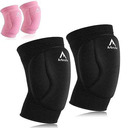 Volleyball Knee Pads for Men Women Boy Girl , Knee Protector Knee Supporter . Knee compression Sleeve with high Protection Cushion for Volleyball ,Running ,House Cleaner , Worker , Weight lifting , Dancer