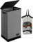 SOLEDI Laundry Basket with Lid 100L Large Hamper, Washing Baskets for Laundry with Inner Bag and Handles - Collapsible Bedrooms Dirty Clothes Bin -Grey