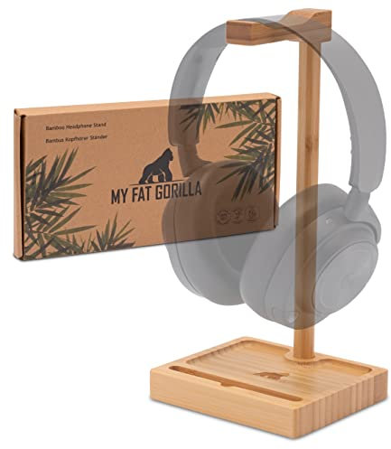 MY FAT GORILLA Bamboo Headphone Stand (Bamboo)