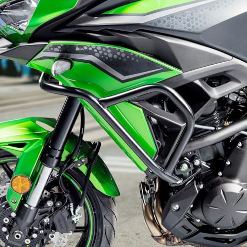 Lorababer Protection de pare-chocs supérieure de moteur de moto pour Versys 650 Highway Crash Bar Compatible avec Versys650 2022 2023 2024 2025 2026 Protection de cadre contre les chutes
