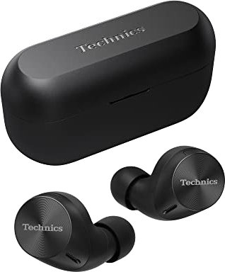 Technics EAH-AZ60M2EK kabellose Ohrhörer mit Noise Cancelling, Multipoint Bluetooth 3 Geräte, komfortable In-Ear-Kopfhörer, Kabelloses Laden, Schwarz