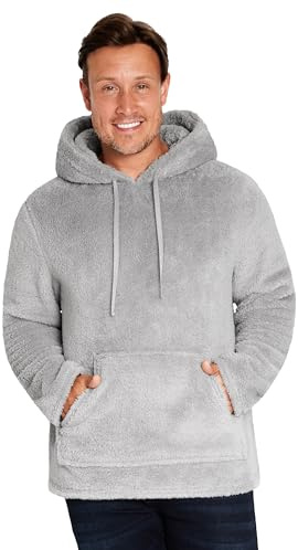 CityComfort Felpa Uomo - Felpe Uomo di Pile con Cappuccio Taglie Forti M-3XL - Felpe Pelose per Ragazzi Felpone Invernale Pesante da Casa