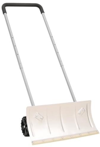 Gecheer Pala da Neve con Manico Allungabile Argento 61 cm Lama Acciaio