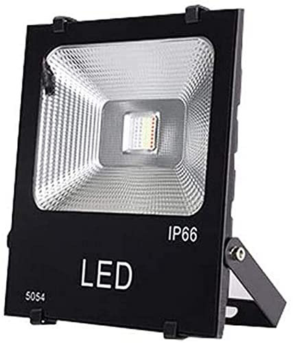 Generico Proiettore a LED, faretto da Esterno Impermeabile a Colori RGB per Giardino, Paesaggio, Verde, Prato (30 W RGB colorato)