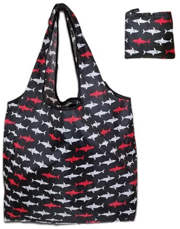 JOERBABU Tasche faltbare Einkaufstasche, wiederverwendbar, praktisch, stilvoll, großkapazitativ, leicht für Lebensmittel, Polyester