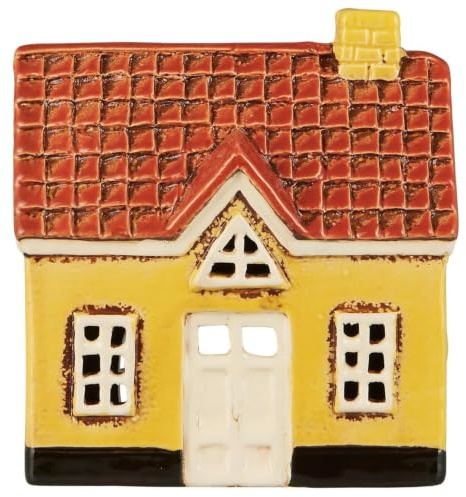 IB Laursen Haus f/Teelicht My Home Town weiße Tür, B: 7,7 H: 14 L: 13