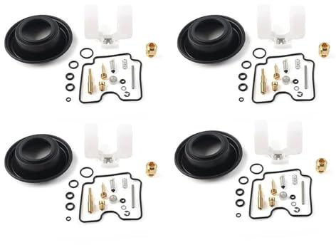 HZBHD Kit De Réparation Carburateur Moto pour Suzuki GSX600F Katana600 1998-2006 Kits De Réparation Diaphragme À Flotteur, Joint De Pointeau Carburateurs Réparation Kit