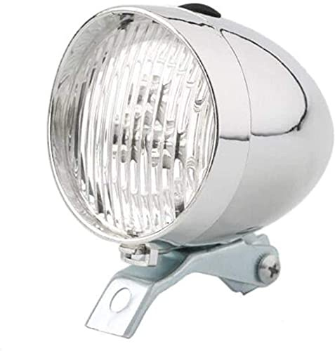 GPECTIFO 3 LED Retro Frontschwanzlampe Fahrradfahrrad Chrome Visier Scheinwerferscheinwerfer