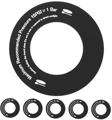Hemobllo 6 Juntas De Válvula para Colchón De Cama para Tabla De Paddle Inflable para Bote Inflable De PVC Color Negro