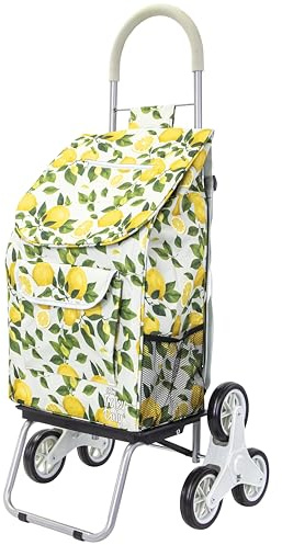 dbest Products Stair Climber Trolley Dolly with Backpack Straps, Shopping cart Grocery Foldable Condo Apartment