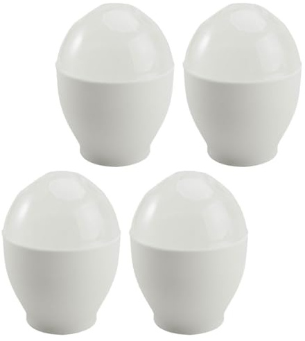 BESPORTBLE 4 pièces Tasses à Cuire Œufs Micro-ondes Mini Vapeur Cuisson Rapide Œufs Pochés Cocotte Déjeuner Pratique