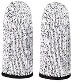 BCOMFY 10 stücke Anti-Cut Fingerlinge Daumen Schutz Hülse Abdeckung Finger Peel Fingertip Handschuhe Picking Finger Abdeckung Küche Werkzeuge(Gray)